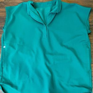 Figs hunter green scrub top XXS